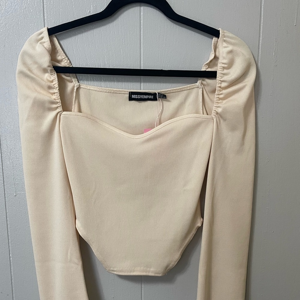 Missy Empire long sleeve corset top